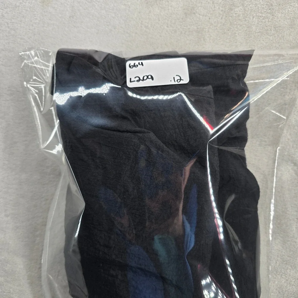 Vtg Nike Size XL Track Pants Black Nylon Joggers Elastic‎ Waist Logo